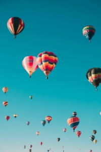 hot air balloons