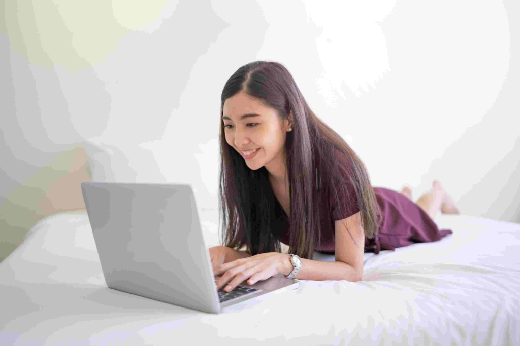 woman participating in a virtual Tao Hands quantum healing session